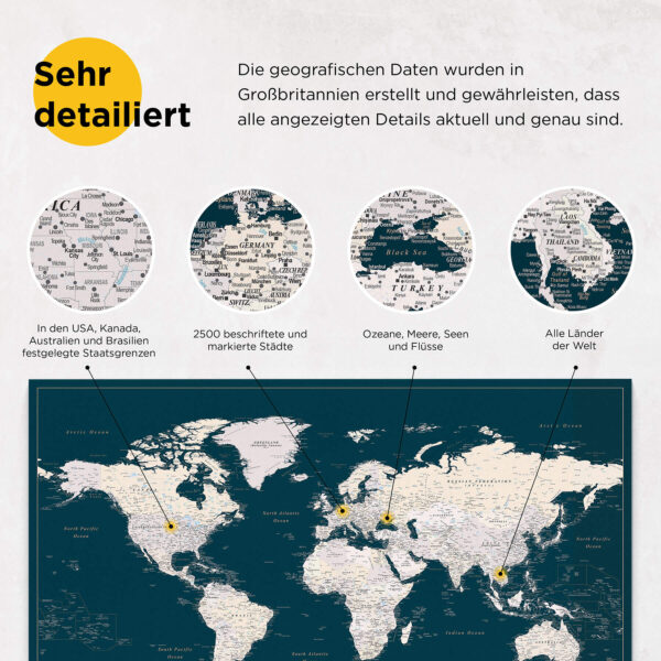 einfache beschriftete Europakarte