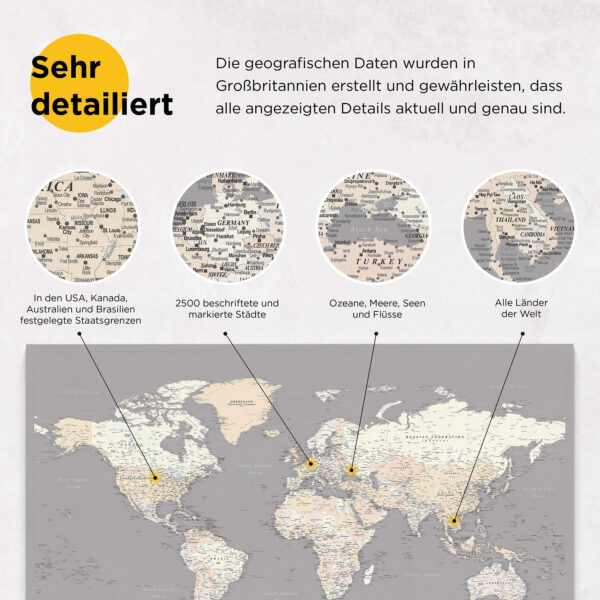 einfache beschriftete Europakarte